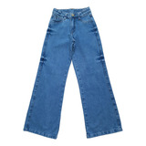 Calça Jeans Feminina Pantalona Wide Leg Meninas Juvenil