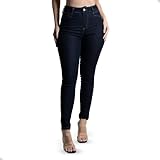 Calça Jeans Feminina Sawary Levanta Bumbum Elastano Lycra Confortável Moda Feminina Bonita As2 Waist Numeric 44 Slim Regular 