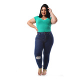 Calça Jeans Feminina Sawary Plus Size