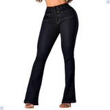 Calça Jeans Flare Feminina Premium Levanta Bumbum C Elastano