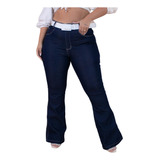 Calça Jeans Flare Plus Size Cintura