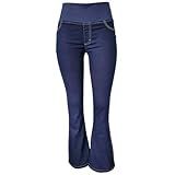 Calça Jeans Gestante Flare Com Elastano BR Alfa M Regular Regular Jeans Escuro