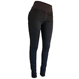 Calça Jeans Gestante Preta SKINNY BR Alfa GG Regular Alto