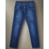 Calça Jeans Infantil Masculina Com Detalhe Rasgado