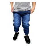 Calça Jeans Jogger Infantil Menino Diversas Cores 2 A 16 Ano