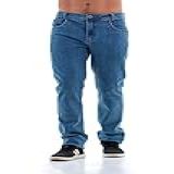 Calça Jeans Masculina Arauto Confort Recorte Bolso Cor Azul Claro Tamanho 46