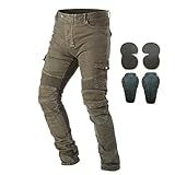 Calça Jeans Masculina De Motociclismo Com Almofadas Protetoras