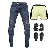 Calça Jeans Masculina De Motociclista Com Forro Aprovado Pela CE P 71 Cintura 76 Cm