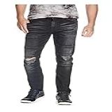 Calça Jeans Masculina Moto Com Perna