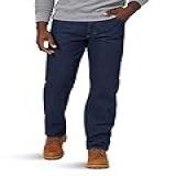 Calça Jeans Masculina Rustler Classic Big Tall Relaxed Com 5 Bolsos Prewash 46W X 29L