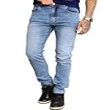 Calça Jeans Masculina Slim Fit Elastano