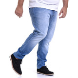 Calça Jeans Masculina Slim Fit Plus Size Kit 2 Peças Lycra