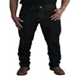 Calça Jeans Masculina Tradicional Corte Reto Resistente Linha Premium BR Cintura 48 Slim Regular PRETO