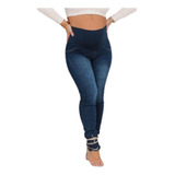 Calca Jeans Para Grávida Gestante Com Cós Confortável
