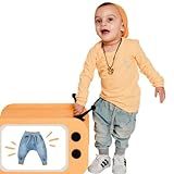 Calça Jeans Roupa Bebê Infantil Com Recorte Bolsos E Bordado BR Alfa P JEANS 