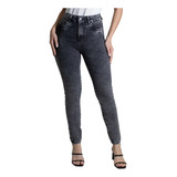 Calça Jeans Sawary Modelo Skinny Levanta Bumbum Marmorizada