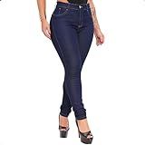 Calça Jeans Skinny Feminina Cintura Alta