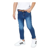 Calça Jeans Skinny Infantil Masculina Menino 2 A 16 Anos
