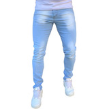 Calça Jeans Super Skinny Masculina Lycra