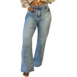 Calça Jeans Wide Leg Moda Feminina Premium Promoção Limitada