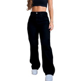 Calça Jeans Wideleg Pantalona Premium Blogueira