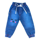 Calça Jogger Feminina Infantil Calça Jeans Moda Bebê Menina