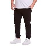 Calça Jogger Masculina Jeans Plus Size Preta G1 