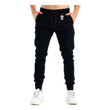 Calça Jogger Masculina Jeans Sarja Camuflada Elástico Lycra
