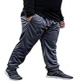 Calça Jogger Plus Size Masculina Treino Academia Tamanhos Grandes Elástico Bolsos Laterais 106 COR Cinza Tamanho G2