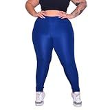 Calça Leg Plus Size Cós Alto Não Fica Transparente G1 G2 G3 G2 52 54 Marinho