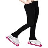 Calça Legging De Patinação Artística Para Meninas Durável De Lã Elástica Quente Prática De Patinação No Gelo Para Crianças E Adolescentes Preto 10 11 Years
