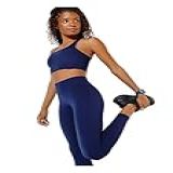 Calça Legging Esportiva Básica Feminina Easy Care Azul P