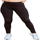 Calça Legging Feminina Fitness Cintura Alta Sem Transparência Ideal Para Treinos Conforto E Estilo Para Atividades Físicas E Uso Casual Tamanho M BR Alfa M Regular Regular Preto