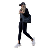Calça Legging Feminina Pezinho Cós Alto Modeladora Suplex