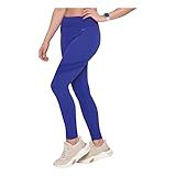 Calça Legging Fitness Selene Feminina Sem Costura Academia Azul G