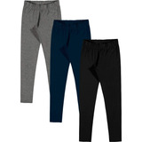 Calça Legging Flanelada Infantil Kit 3 Malwee