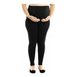 Calça Legging Gestante Loba Lupo Sem Costura Antiviral Preta