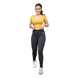 Calça Legging K2b Montaria Detalhe Em Zíper Tecido Grosso
