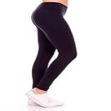 Calça Legging Longa Feminina K2B Original Cós 7cm -P- Preto-