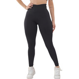 Calça Legging Poliamida Alta Compressão Cós Largo Lisa