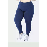 Calça Legging Suplex Flanelada Plus Size Com Elastico No Cós