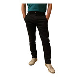 Calça Masculina De Sarja Slim Com Elastano Da Ogochi