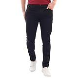 Calça Masculina De Sarja Slim Fit Com Elastano BR Numérico 46 Regular Regular Preto