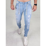 Calça Masculina Jeans Rasgada Premium Skinny