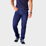 Calça Masculina Jeans Reforçada Elastano Tecido