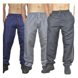 Calça Masculina Kit 3 Peças Em Tactel Esportivo Casual