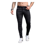 Calça Masculina Slim Pit Bull Jeans Preta 83449