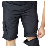Calça Modular Vira Bermuda Double Fishing Camuflado E Liso
