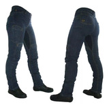 Calça Moto Jeans Com Proteção Hlx Feminina Penelope Confort
