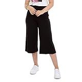Calça Pantacourt Viscolycra Preta Cor Preto Tamanho M